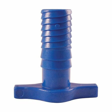THE MOSACK GROUP Apollo Valves Blue Twister Insert Plug, 1/2 in Connection, Barb, PVC, Blue ABTP12